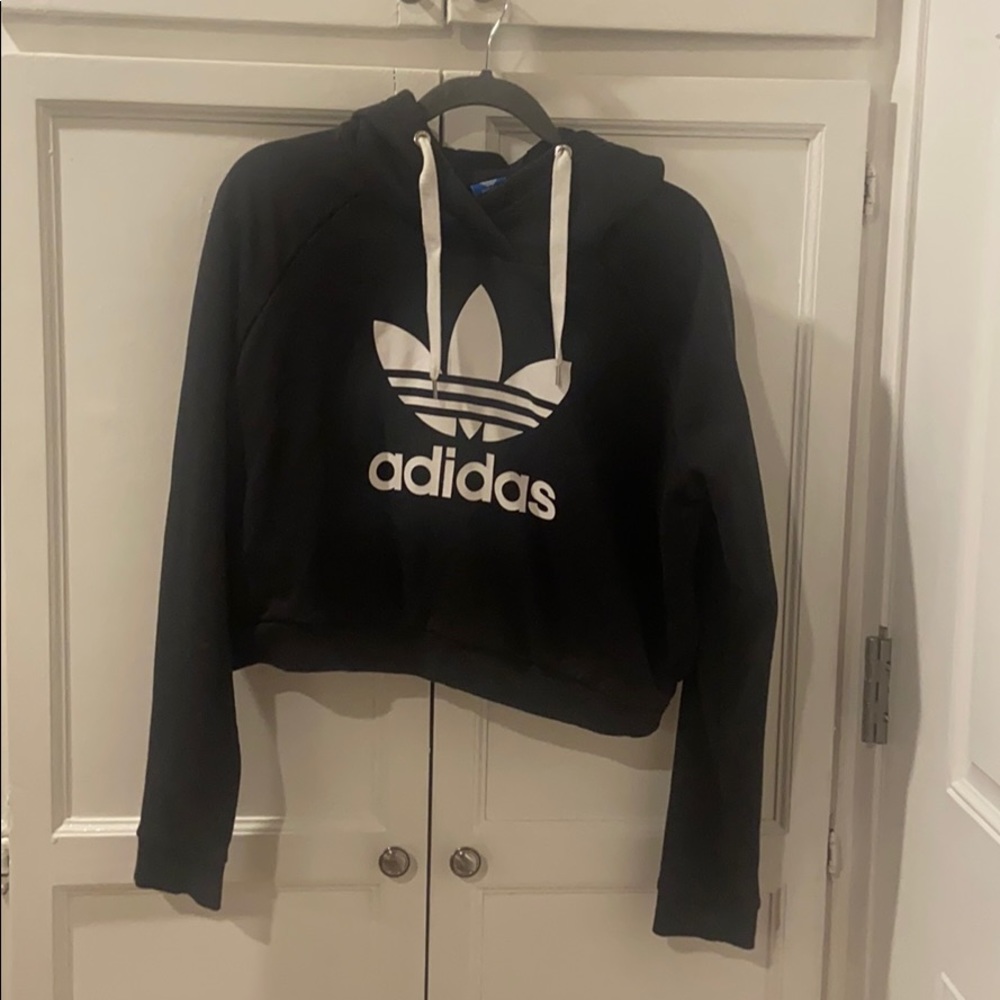 Adidas cropped hoodie.